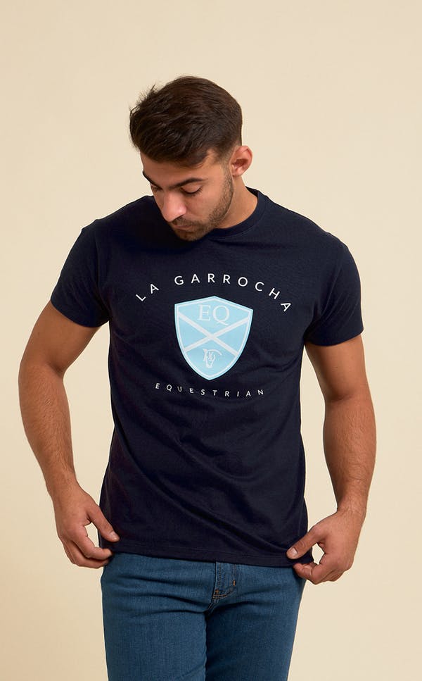 Camiseta Comfort Emblema | Marino