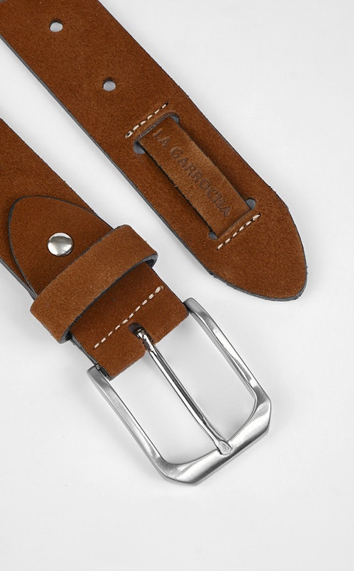 Beja Split Leather Belt | Nogal