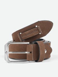 Beja Split Leather Belt | Taupe