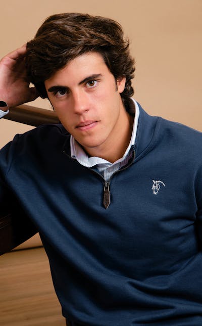 Sudadera de Media Cremallera | Acero