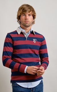 Long-sleeved Rugby polo shirt | Tinto
