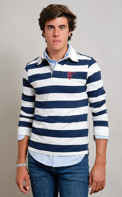Long-sleeved Rugby polo shirt | Crudo