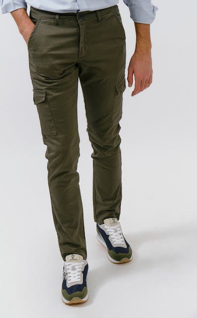 Cotton cargo trousers | Verde