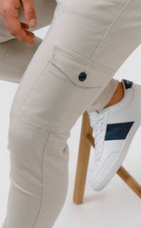 Cotton cargo trousers | Beige