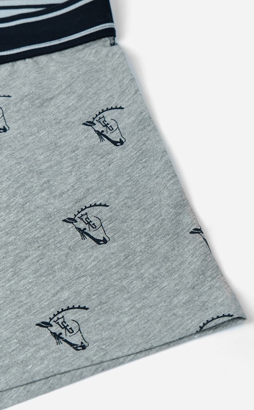 Pack Boxer Brand | Gris + Marino