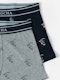 Brand Pack Boxer | Gris + Marino