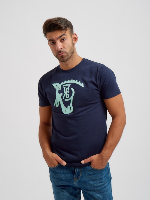 Relincho T-shirt | Marino & Agua