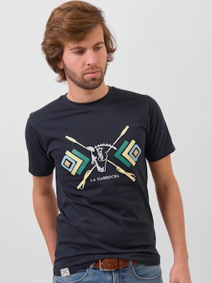 T-shirt Chicote Étnico | Marino