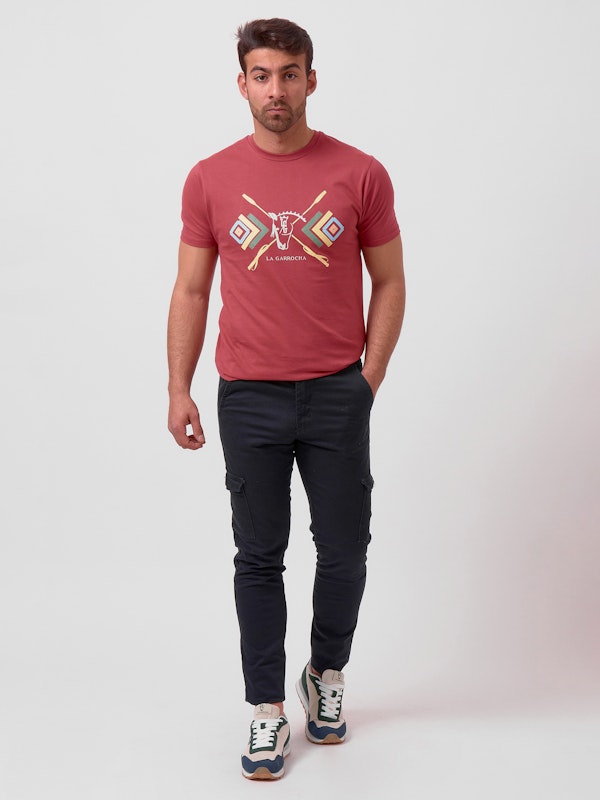 T-shirt Chicote Étnico | Ciruela