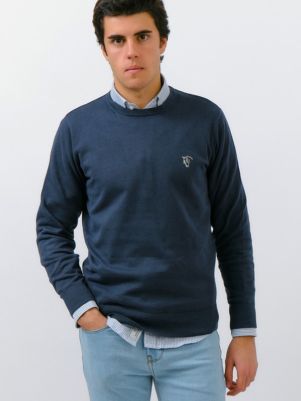 Round neck sweater | Acero