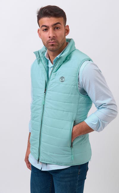 Quilted Vest | Agua