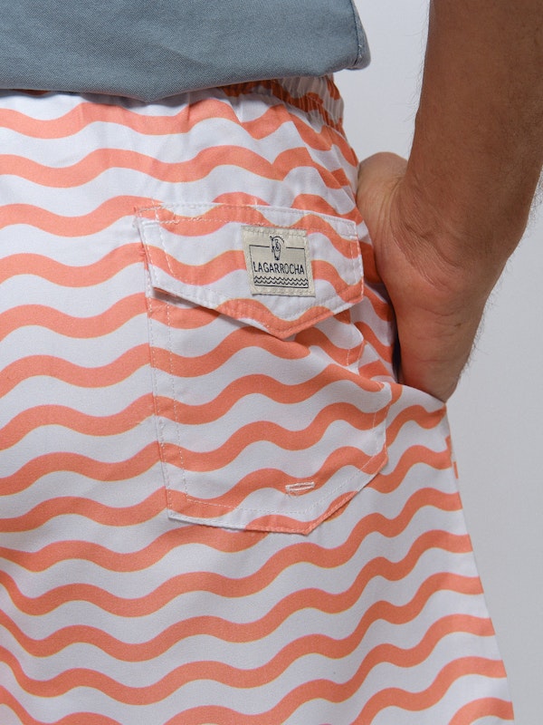 Calção de banho Olas | Salmón