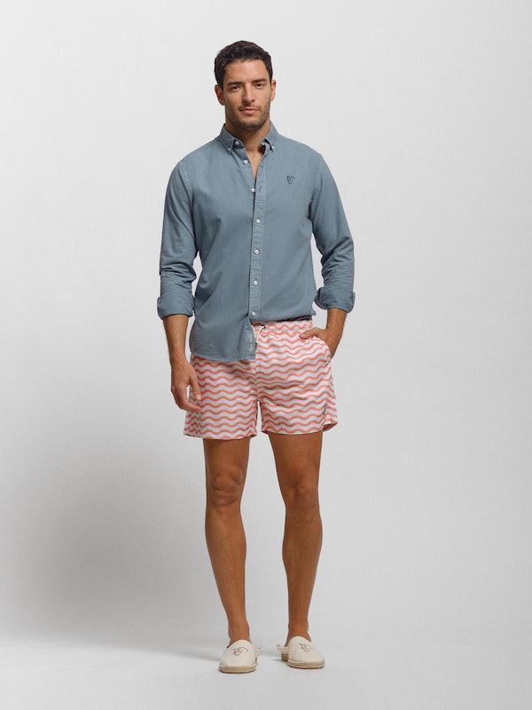 Calção de banho Olas | Salmón