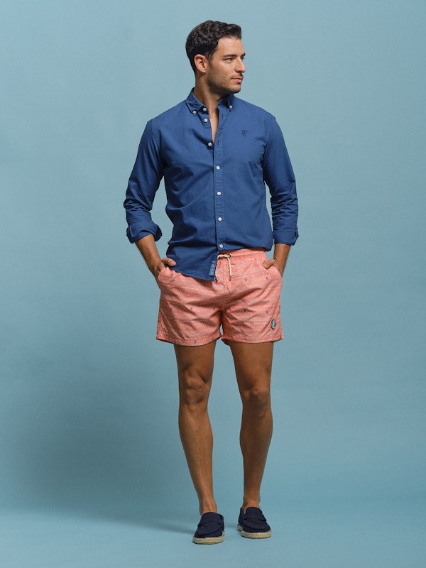 Calção de banho Tribal | Salmón