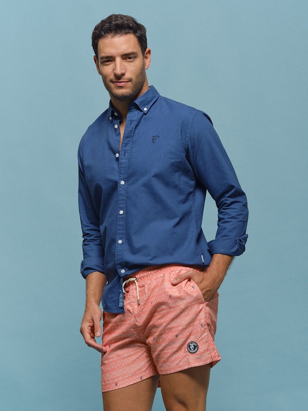 Calção de banho Tribal | Salmón