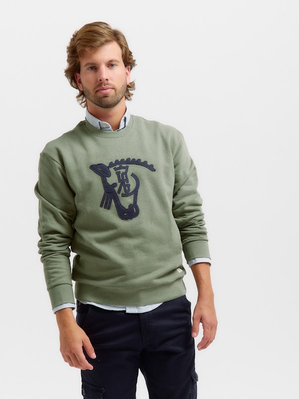 Brand Sweatshirt | Salvia