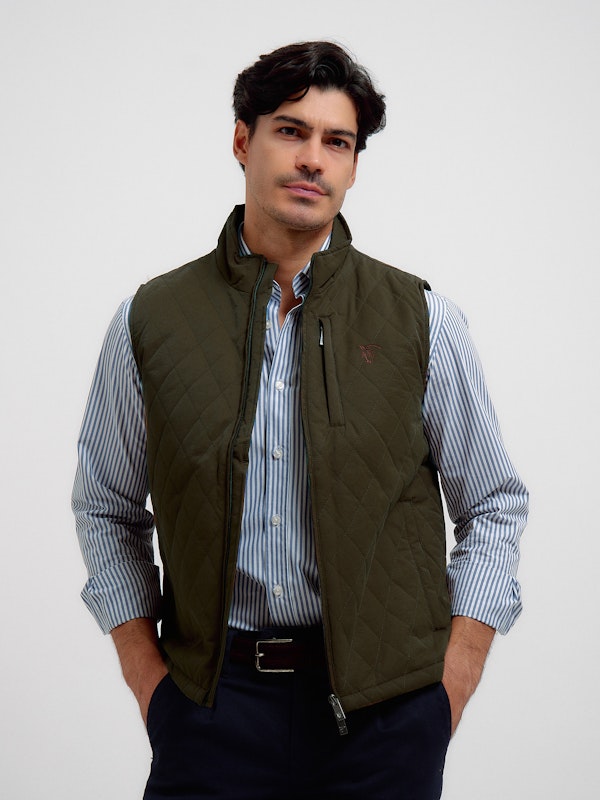 Diamond Quilted Vest | Caza