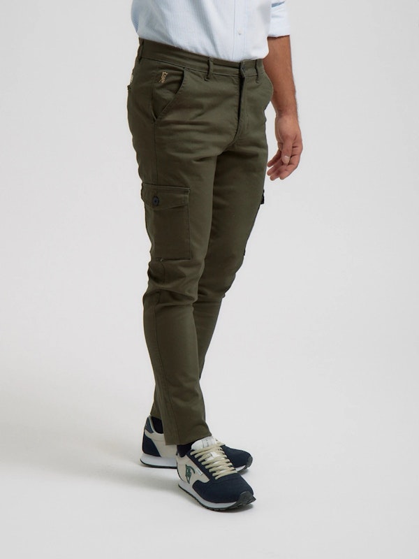 Cotton cargo trousers | Verde