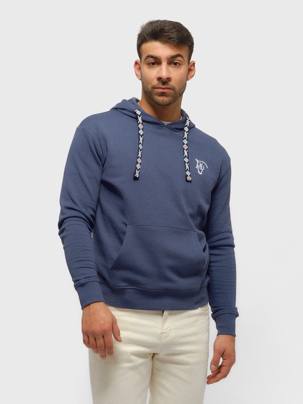 Sweatshirt com cadarço | Cobalto