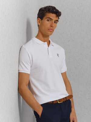 Polo Detalle Parche | Blanco