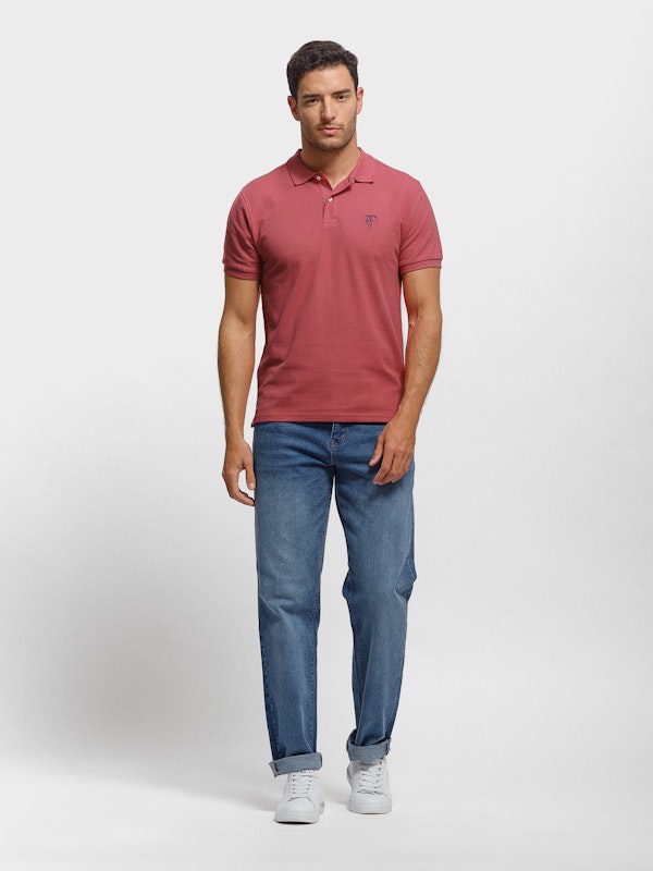 Polo Básico com Detalhe Patch | Grosella