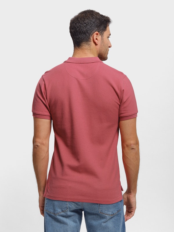 Polo Básico com Detalhe Patch | Grosella