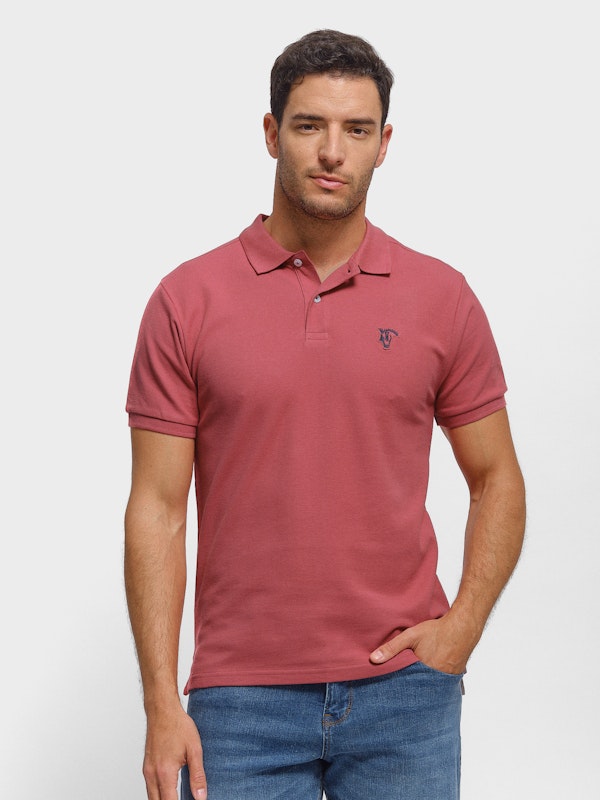 Polo Básico com Detalhe Patch | Grosella