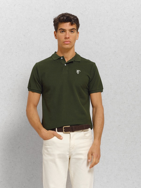 Basic Polo Shirt with Patch Detail | Soto