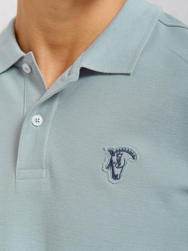 Polo Básico com Detalhe Patch | Zafiro