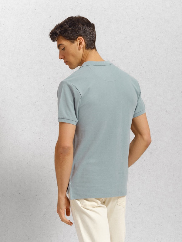 Polo Básico com Detalhe Patch | Zafiro