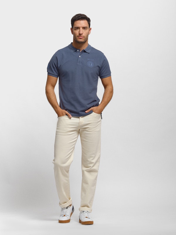 Polo Parches | Cobalto