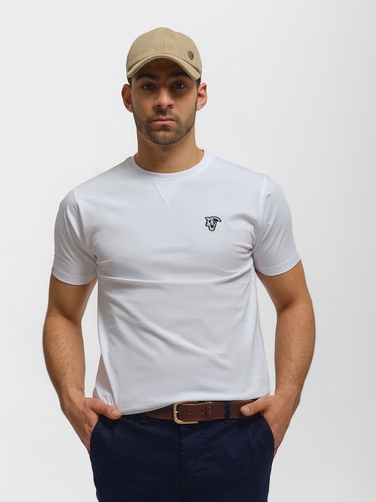 camiseta básica camisa polera blanca