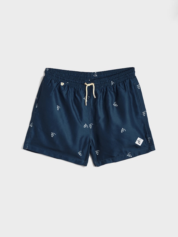Calção de banho Brand Mini | Marino