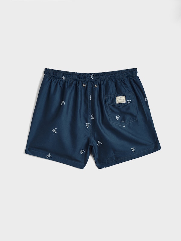 Calção de banho Brand Mini | Marino