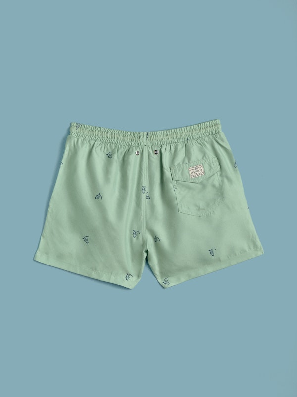 Calção de banho Brand Mini | Menta