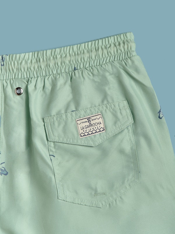 Calção de banho Brand Mini | Menta