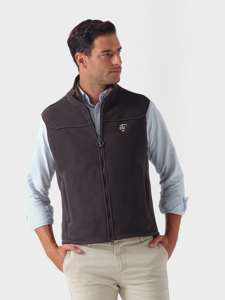 Vest Chaleco Polar Hombre Barbour Newlan Fleece Chaleco Forro