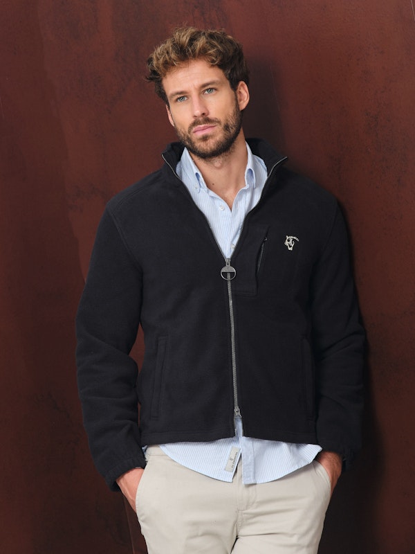 Chest Pocket Fleece Jacket | Marino