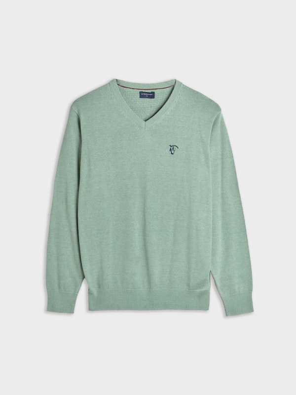 Pull Col V Melange | Océano