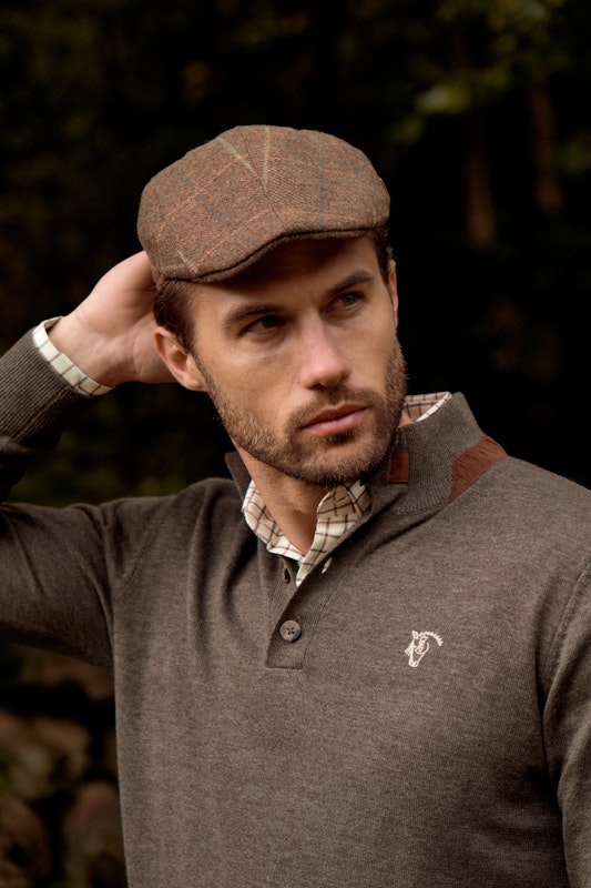 Suéter com Botões Melange | Carbón