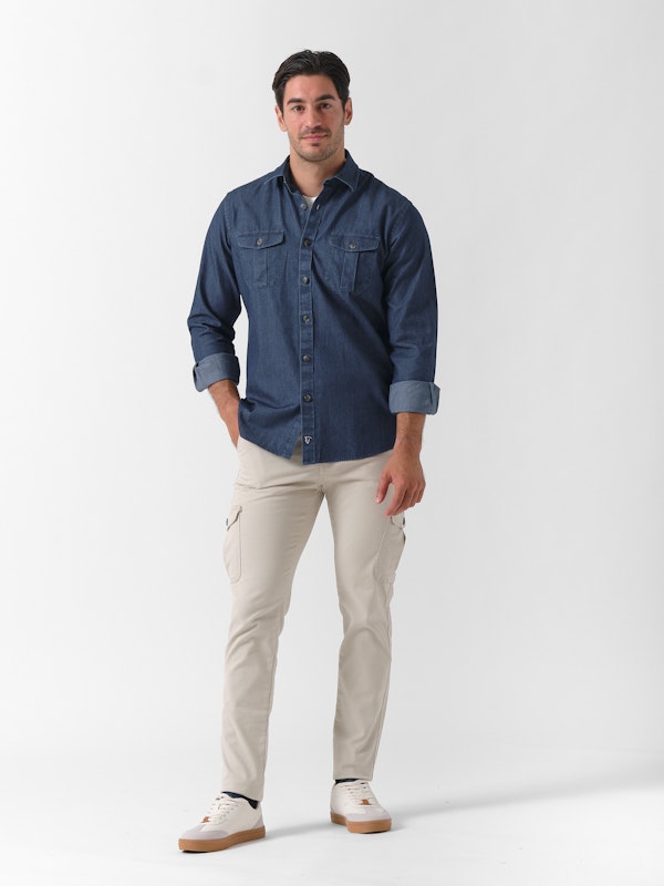 Denim Shirt with Pockets