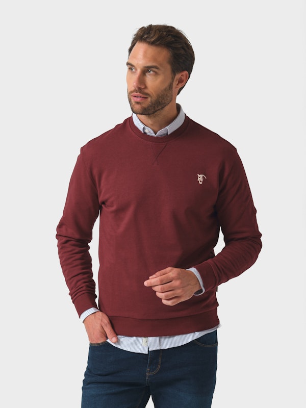 Basic Sweatshirt | Burgundy