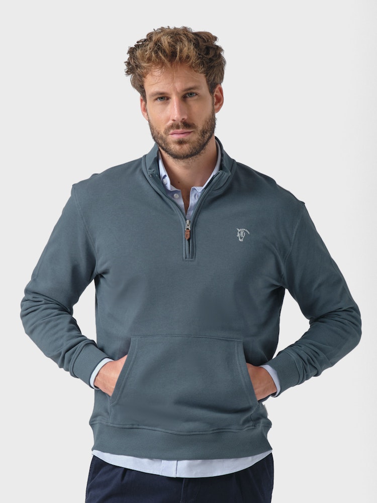 Sudadera Basica Sudaderas Hombre Con Cremallera Y Sin Capucha