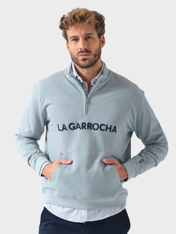 Half-Zip Brand Sweatshirt | Zafiro