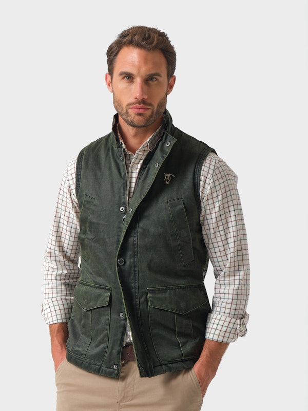 Waxed-Effect Vest | Caza