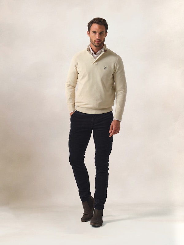 Chinos Cargo Velours Côtelé | Marino