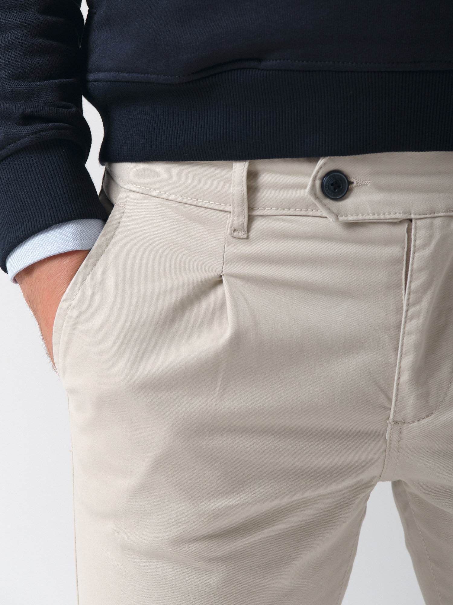 Pantalons chinos à plis Beige pour homme | La Garrocha