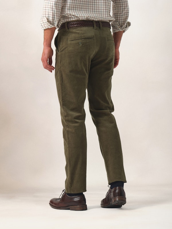 Chinos Velours Côtelé | Verde