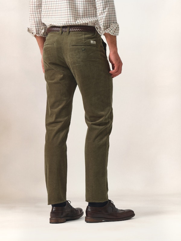 Chinos Velours Côtelé | Verde