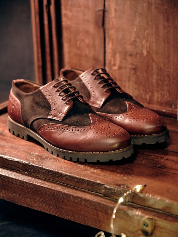 Combined Oxford Shoe | Chocolate